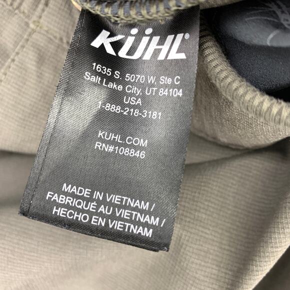 Kuhl Outdoor Hiking Pants Mens Size 40 X 32 Slim Straight Leg Greige *READ - Picture 7 of 9